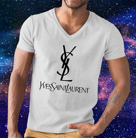 yves saint laurent logo tshirt|vintage saint laurent t shirt.